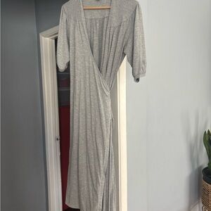 Gray Banana Republic Wrap Dress Size L